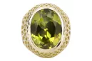 Vintage Jewlery  Žlutý peridot 14k žluté zlato vrc089y